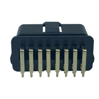 Conector OBD2 OBDII de 16 Pines para Automóvil, Color Negro, 12V 24V, Lector de Códigos para Autos, Gran Venta