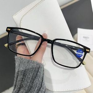 Lunettes de lecture simples, monture PC, verres anti-lumière bleue, unisexes, pour personnes d'âge moyen et âgées, vision claire haute définition - Product Image 5