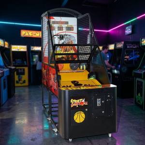 Machine de jeu d'arcade HGR Amusement Street Basketball personnalisée avec système de rédemption de tickets, fonctionnant à pièces/cartes, jeu de tir avec tickets de score - Product Image 5