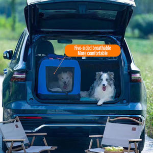 Büyük kapasiteli nefes Oxford evcil hayvan kulubesi ile lüks katlanabilir taşınabilir çadır köpekler kediler için yumuşak polar Mat kedi <span class=keywords><strong>Pet</strong></span> taşıyıcılar - Product Image 5