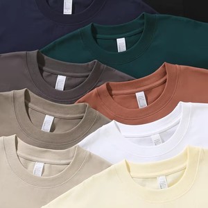 T-shirts vierges pour hommes de haute qualité, épais et unis, vente en gros, surdimensionnés et personnalisables - Product Image 1
