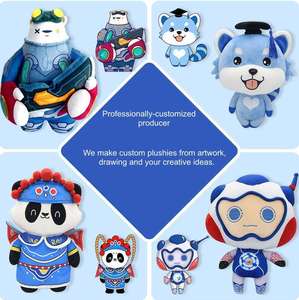 Ratón de peluche personalizado, ratón de dibujos animados, juguete de felpa hecho a mano con gafas, CE CPC - Product Image 6