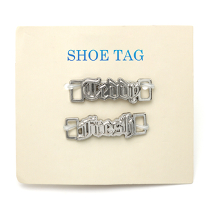Cordones de Zapatos Personalizados con Cerradura, Etiqueta de Metal, Grabado de Logotipo Dubrae Charm Sneaker, Decoraciones, Accesorios para Zapatos, Etiqueta - Product Image 4