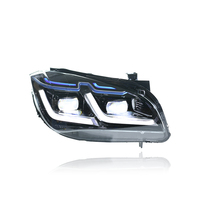 Ensemble de phares LED KGKB pour BMW X1 E84 18i 20i 28i 2010-2015, mise à niveau avec sourcils bleus, lentille de projecteur DRL, Plug & Play