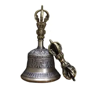 Tibetaanse Boeddhistische Meditatie Hand Bell En Dorje Set,Vajra Bell Meditatie & Gebed Bells