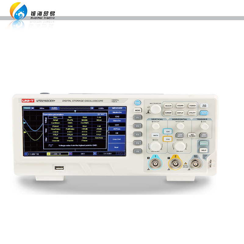 UNI-T UTD2102CEX+ 2 Channels 100MHz Handheld Digital Storage Oscilloscope With Best Price