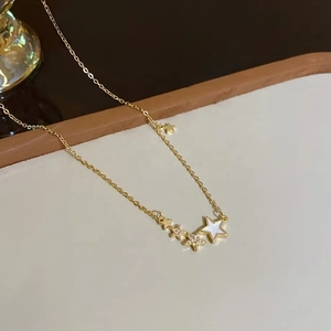 Collar de Oro Real de 18K Au750 para Mujer, Marca Xinfly, con Colgante Natural de Estrella Pequeña, Calidad Premium - Product Image 4