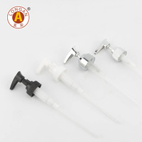 Pompe à lotion en plastique ABS personnalisable 24/410 28/410, tête de pompe à savon noire, bouchon de bouteille blanc 28/410, tête de pompe à savon