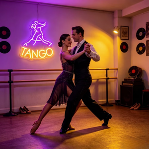 Insegna Luminosa a LED a Forma di <span class=keywords><strong>TANGO</strong></span> per Ballerini di <span class=keywords><strong>Tango</strong></span>, Ideale per Studio di Danza, Bar, Caffetteria - Product Image 2