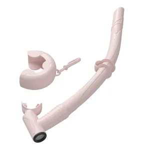 New Product Design Portable Full Silicone Scuba Free Diving Wet Snorkel Tube For Kid Understrip Drainage