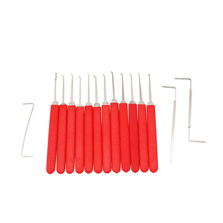 15pc Quick Opening Tool for Civil Lock Single Hook Keys Lock Lockpick ...