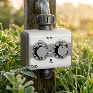 Programmateur d'<span class=keywords><strong>arrosage</strong></span> de jardin durable en plastique et métal avec boîte à piles et bouton marche/arrêt <span class=keywords><strong>automatique</strong></span> analogique <span class=keywords><strong>pour</strong></span> système d'<span class=keywords><strong>arrosage</strong></span> de pelouse - Product Image 1