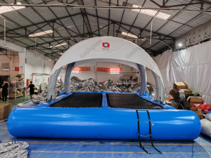 Manufacturer Sells Durable Water Tent Style Trampoline Floats for Summer Water Sports and <b>Entertainment</b> Facilities - Product Image 5