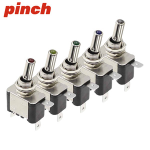 Pinch Car Modification <b>Lighted</b> Rocker <b>Switch</b> Dc12V 20A With Cover Racing Power <b>Switch</b> For Retrofit Upgrade - Product Image 4