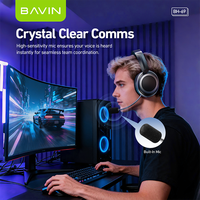 Headset Gaming Audio BAVIN Factory Wholesale BH69 40mm Hi-Fi Drivers V5.3 2.4G Dual Mode dengan Mikrofon