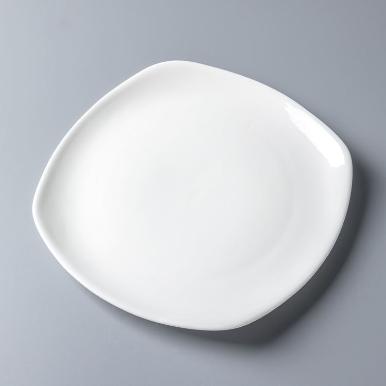 7/8/9/10/11/12 Inch Porcelain Dinner Plate Dishes Customization Wholesale  Restaurant Round Dish Service White Ceramic Plate