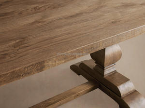 <span class=keywords><strong>Tavolo</strong></span> da Pranzo <span class=keywords><strong>Allungabile</strong></span> in <span class=keywords><strong>Legno</strong></span> Massello di Rovere in Stile Antico Francese, Design Semplice da Ristorante per Casa e Appartamento, Set Assemblato - Product Image 6