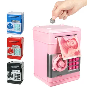 OEM Promotion customize Password Piggy Bank Digital Electronic Money Bank, Mini ATM Cash Coin Saving box, Birthday Gifts toys