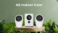Caméra intérieure UBOX 2K 3MP, caméra réseau 4G LTE, caméra CCTV, carte SIM 4G et caméra PTZ rotative intérieure, batterie 7800mAh