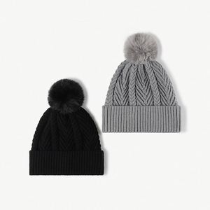 Unisex <b>Winter</b> Knitted Pom Pom Beanie Bobble <b>Hats</b> Customized Logo Embroidery Digital Printing <b>Man</b> <b>Winter</b> <b>Hats</b> Sold in Bulk - Product Image 1