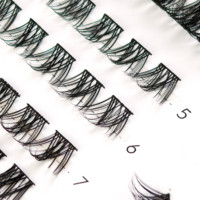 En gros, Clusters de cils volumineux pré-mappés pour extensions de cils DIY, Marque privée professionnelle