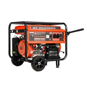 18pk Motor 5.5 Kva Benzine Generator Prijs Elektrische Start 5.5kw 5500 Watt Generator Met Handvat En Wiel