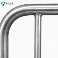 Barrière piétonne pliable autoportante en acier galvanisé soudé, économique, hauteur personnalisable pour centre commercial