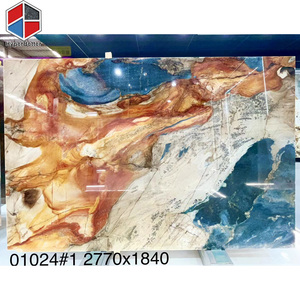 Ircle-mesa de comedor de cuarzo, color rojo natural, aparanda - Product Image 3