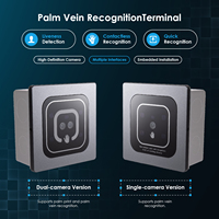 Terminal de reconnaissance veineuse palmaire à double caméra, module de contrôle d'accès biométrique sans contact, IP65, 90x90mm, prise en charge Open SDK