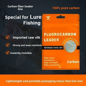 Ligne de pêche coulante TEBNA 10m 30m avec revêtement fluorocarbone, <span class=keywords><strong>fil</strong></span> de pêche en fibre de carbone avec leurre pour la pêche à l'appât - Product Image 5