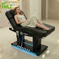 Lit de beauté électrique pour esthéticienne, tatouage, massage, spa, soins du visage, cils, avec moteurs