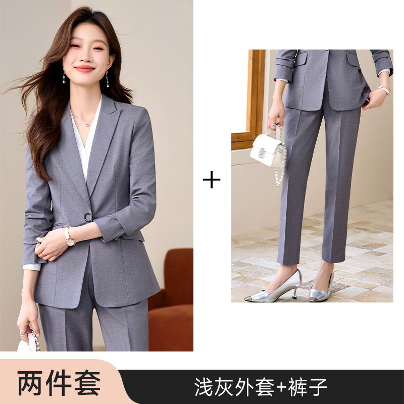 gray suit pants