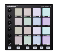 WORLDE Mini II Portable USB ORCA PAD16(MIDI Controller)Portable Musical Instrument
