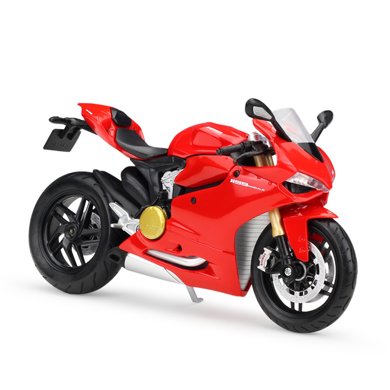 Масштаб 1:12, игрушка DUCAT 1199 Panigale, коллекция гоночных мотоциклов, велосипедов, литых под давлением
