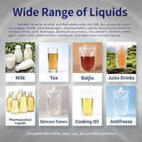 Machine de remplissage automatique haute performance pour eau, lait, boissons, jus et liquides, avec pesage de haute précision pour bouteilles et canettes