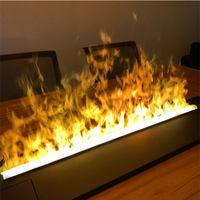 Fausse cheminée électrique à LED d'atomisation 3D, foyer avec Simulation de vapeur d'eau