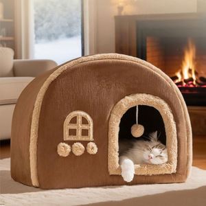 Luxury Modern Pet Villa House Nest for <b>Dogs</b> Cats & Rabbits with Plush PP Cotton Filling Anti-Slip Eco-Friendly Design Pet <b>Bed</b> - Product Image 2