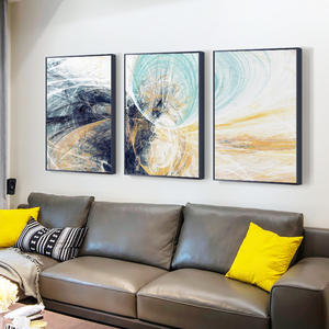 Usine En Gros 3 Panneau Avec Cadre Toile Impression D'art Mural <span class=keywords><strong>Acrylique</strong></span> <span class=keywords><strong>Peinture</strong></span> Abstraite Moderne - Product Image 2