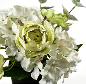 Maceta de Plástico PP con Forma de Flor Artificial Vintage, Diseño Moderno M03 para Hogar, Jardín, Vivero y Centro Comercial - Product Image 4