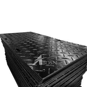 1/2 thickness heavy duty HDPE ground protection mats 4x8 for construction