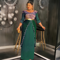 Robes africaines tendance H&D 2025, style nouveau, décontractées, avec strass, pour soirée, banquet, robe pour femme