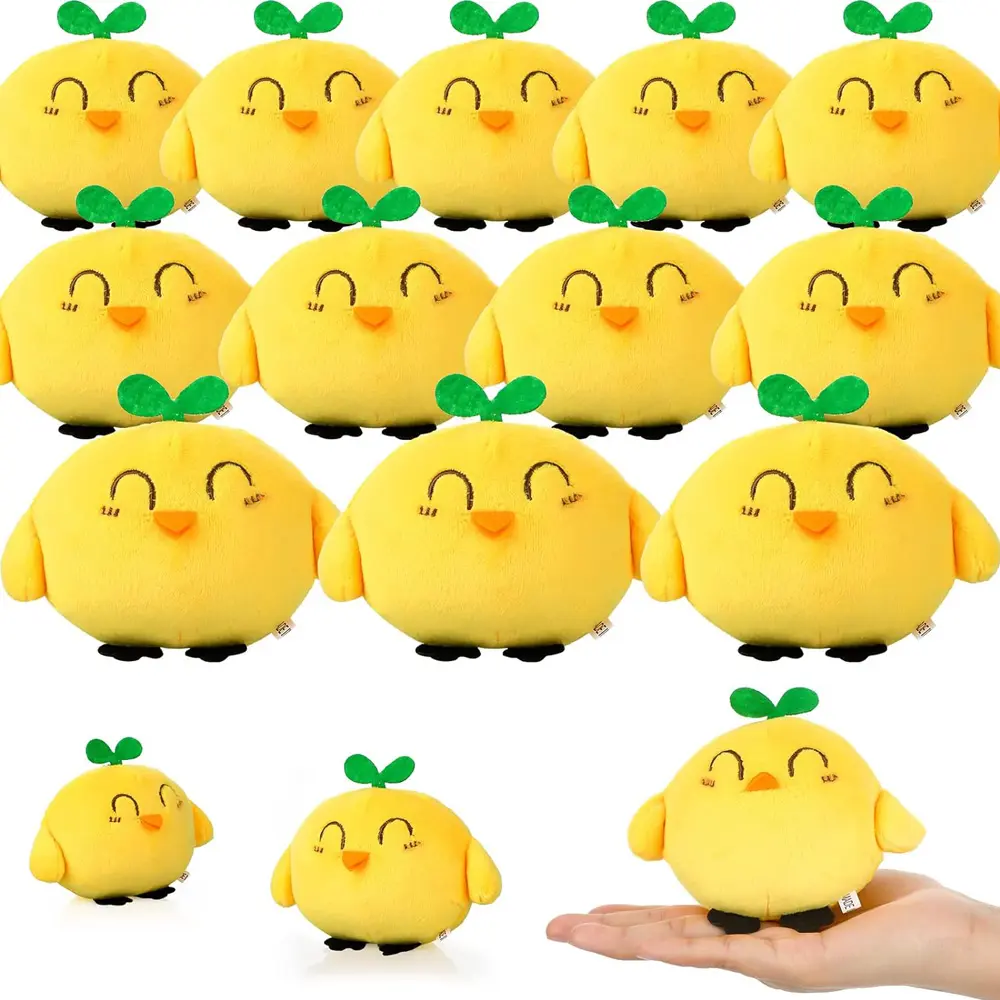 ที่กําหนดเองไก่อีสเตอร์มินิน่ารักPlushiesตุ๊กตาสัตว์สีเหลืองไก่ตุ๊กตาสัตว์ตุ๊กตาพวงกุญแจของเล่น