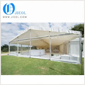 Clear roof top permanent glass luxury transparent wedding tents for sale