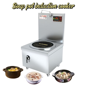 หม้อต้มน้ำ12KW แบบเหนี่ยวนำยืนแบบมืออาชีพสำหรับร้านอาหารต้มยำและก๋วยเตี๋ยว - Product Image 4