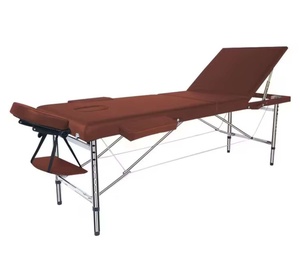 Table de massage pliable 3 sections réglable pour spa et soins du visage, idéale pour hôtels et chambres, parfaite pour les traitements de beauté des sourcils et des cils - Grande Vente - Product Image 5