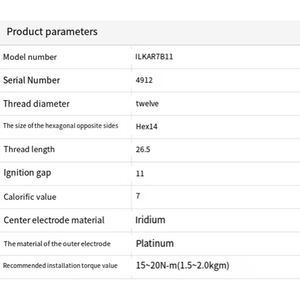 Bujía Láser IRIDIO ILKAR7B11-4912 de Alto Rendimiento para Motores de Gasolina al por Mayor - Product Image 6