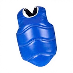 Blue PU Leather Body <b>Protector</b> for Martial Arts Training <b>Back</b> Protection Universal Fit All Seasons - Product Image 1
