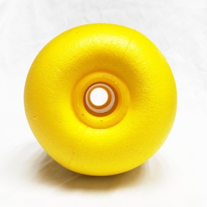 YQE-25 China Factory Yellow Oval EVA Float Cylindrical Plastic Floating <strong>Light</strong> <strong>Buoy</strong> Fishing Net Float - Product Image 6