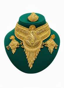 Collier sautoir plaqué or 24 carats, collier élégant et tendance offrant un détail de plaque élégant pour une mode inspirée du luxe - Product Image 3