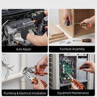 Outils à main professionnels, kit d'outils de réparation automobile OEM, 1 ensemble, clé à douille multifonction à commande manuelle en acier au chrome-vanadium